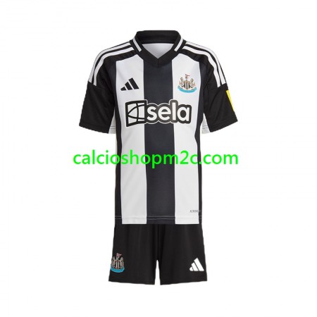 Newcastle United Bambino Maglia Prima 2024/2025 Manica Corta